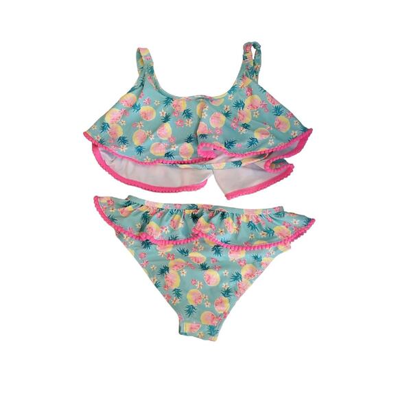 Nicole Miller Girls 2 Piece Bikini Swimsuit Size L (10-12) - Picture 2 of 5